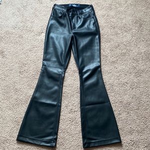 Hollister Flare Leather Pants